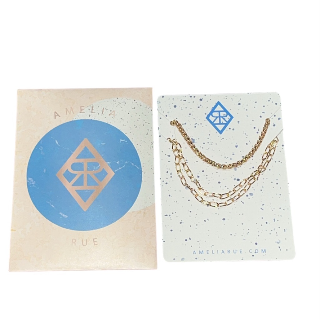 Gold Layered Necklace Set